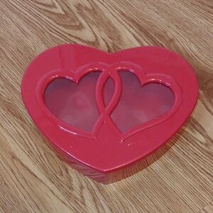 Heart-Shaped Red Candy Box or Trinket Box